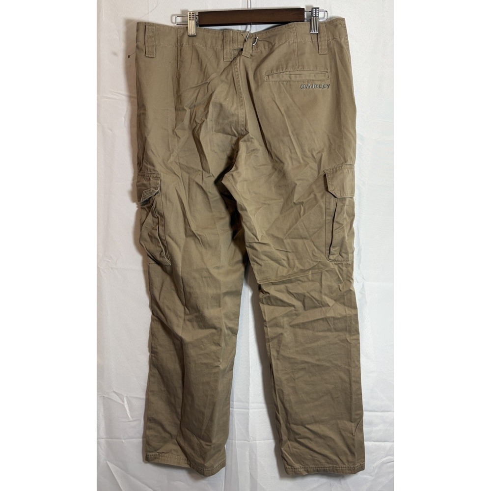 Oakley Cargo Fit Khaki Pants Men 34x30 Y2K Ripstop Tactical Utility Outdoor - Picture 9 of 16